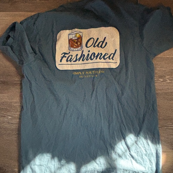 Simply Southern Men's Short-Sleeve Tee in Teal - Picture 2 of 2